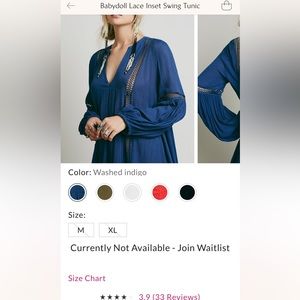 Free People Just The Two Of Us Tunic Top Blue Boho Oversize Womens Size xs